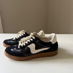 Dolce Vita Black and White Sneakers with Gum Sole